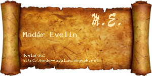 Madár Evelin névjegykártya